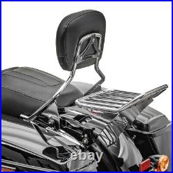 Sissy Bar + Luggage Rack W1 for Harley Davidson CVO Street Glide 14-19 chrome