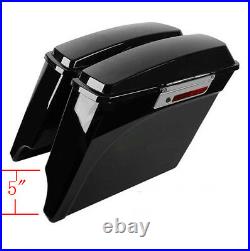 Stretched Extended Hard Saddle Bags For 1993-13 Harley Street Glide Road King