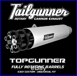 Tailgunner Exhaust universal slip on muffler street harley custom rod bobber tip