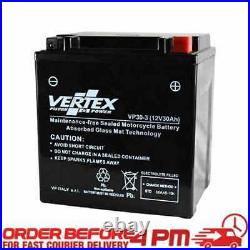 Vertex AGM Gel Battery For Harley Davidson FLHX 1584 Street Glide ABS 2008-2009