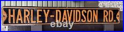 Vintage Harley-Davidson Rd Heavy Gauge Metal Embossed Street Sign 38 x 6