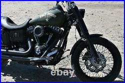 ZRide Gabelcover Harley Davidson Dyna Street Bob / Super Glide Schwarz Matt